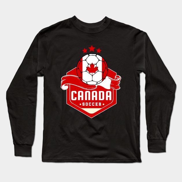 Canada Soccer Long Sleeve T-Shirt by footballomatic